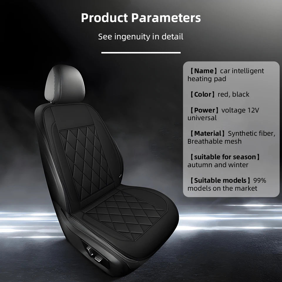 Yannice 12V Winter Heating Car Seat Cushion Fast Heated Household Cushion Keep Warm Car Seat Cover Universal Heated Seat Cushion