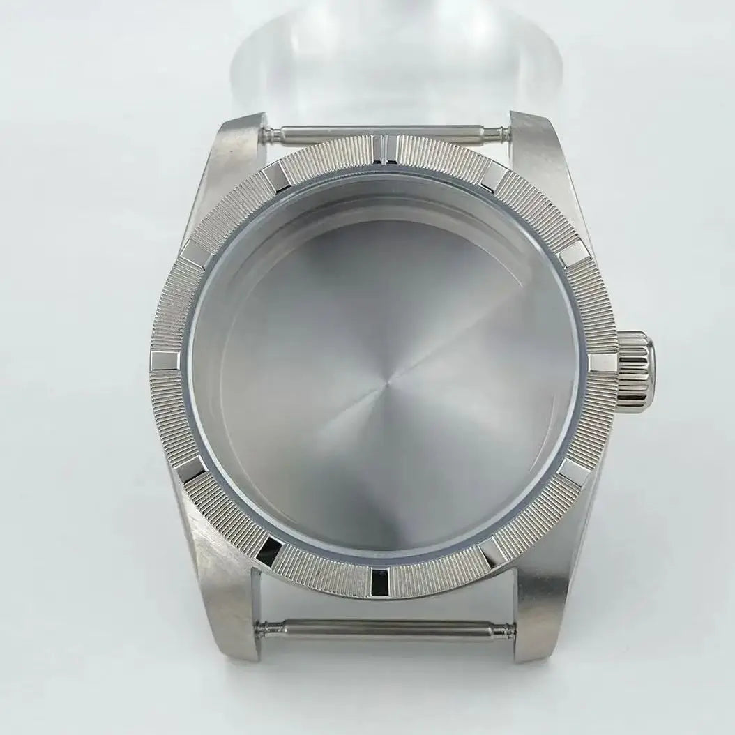 New arrivals 36mm watch case Engine Turned BEZEL for AK Parts Replacemet Fits 28.5mm Dial NH35/36 Movement Modification Parts