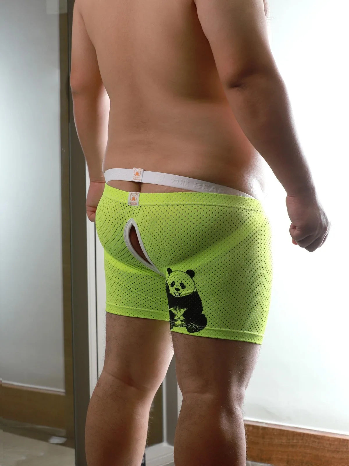 New Arrivals 1 Set 2 Pcs Bear Gay Proud Underwear, 1 Bear Claw Paw Expose Buttocks Crotch Boxer Shorts, 1 Sexy Jocks, M L XL XXL