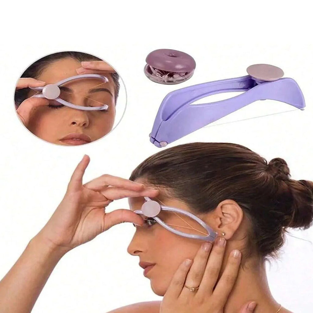 1pc-Female Hair Removal Device Mini Facial Hair Removal Device Threaded Facial Cheeks Eyebrow DIY Makeup and Beauty Tool