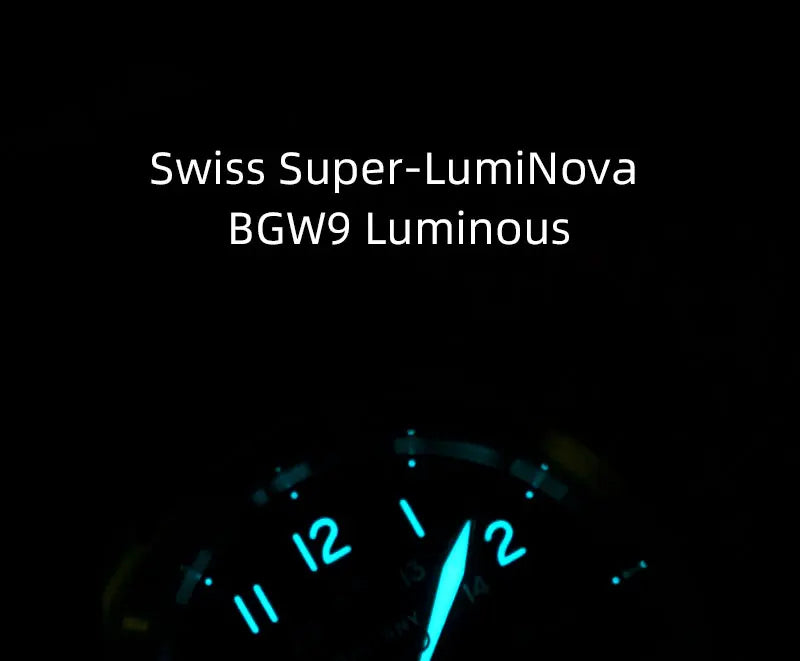 Baltany Military Field Watch S2049 Sapphire Calendar 24H Indicator Luxury Men's NH35 Auto Mechanical Homage Waterproof Watches