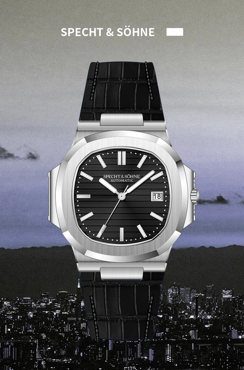 New Arrivals Specht & Söhne Mens Watches Classic Watch Automatic Watch Rose Gold Stainless Steel Relogio Masculino Waterproof