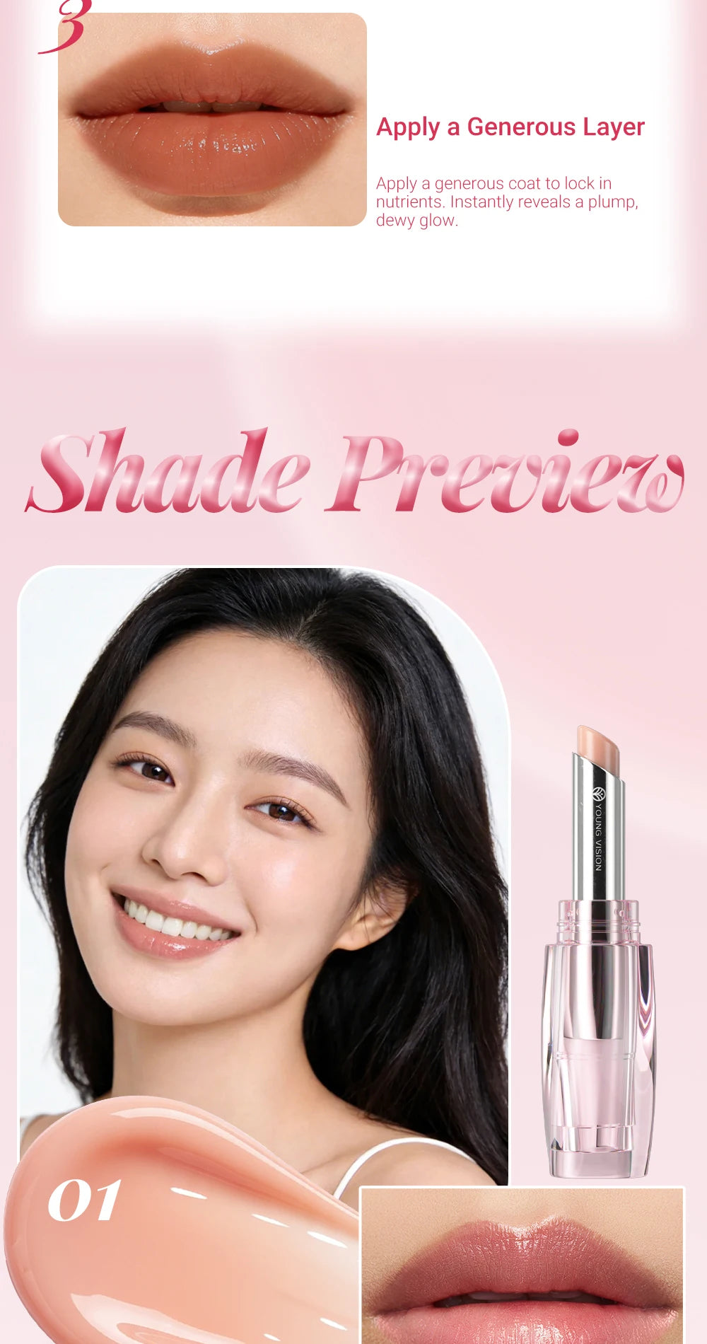 5 Colors Nourishing Light Lipstick Long Lasting Colors Easy to Apply Lip Moisturizing lip balm lip care