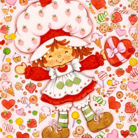 Strawberry Shortcake Cute Girl Diamond Painting Printed Embroidery Puzzle Cross Element Mosaic 5D DIY Art Kit House New Arrivals
