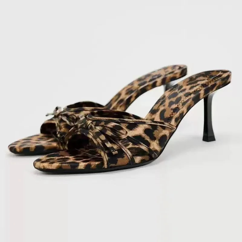 2024 Women Summer New Luxury Brand High Heel Sandals Versatile Simple Slim Heel Sandals Slippers