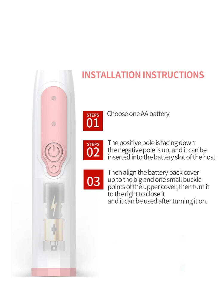 Sonic Electric Toothbrush for Men and Women Adult Household Non Rechargeable Soft Hair IPX6 Waterproof