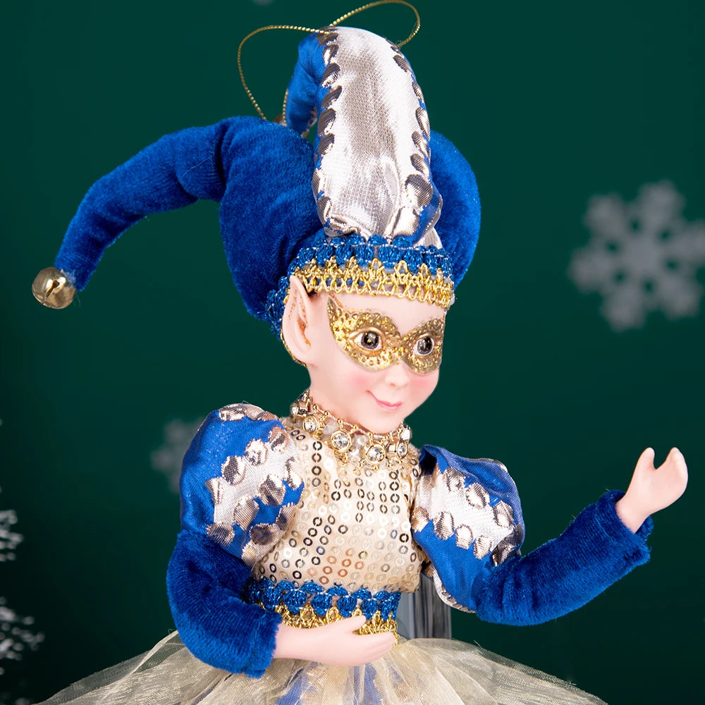 New Arrivals Christmas Decor Handmade New Year Decor Hanging Sitting Elf Plush Doll Christmas Tree Hanging Ornament Xmas Gift