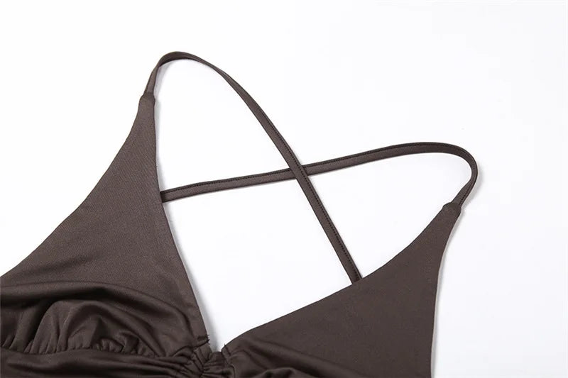Y2k Streetwear 2 Piece Long Sleeve Halter Crop Top Sexy Trendy Irregular Backless Women T-shirts Aesthetic