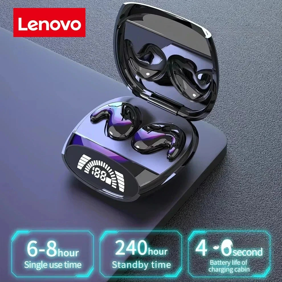 Lenovo Mini Bone Conduction Bluetooth Gaming Earphones HiFi Wireless Earphones Sleep Sports Waterproof Invisible Earphones
