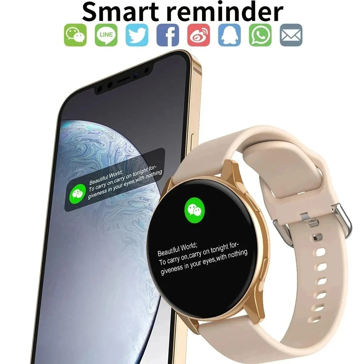 LIGE New Smart Watch Wireless Charging Smartwatch Bluetooth Calls Watches Men Women Fitness Bracelet Custom Watch Face +Box 2025