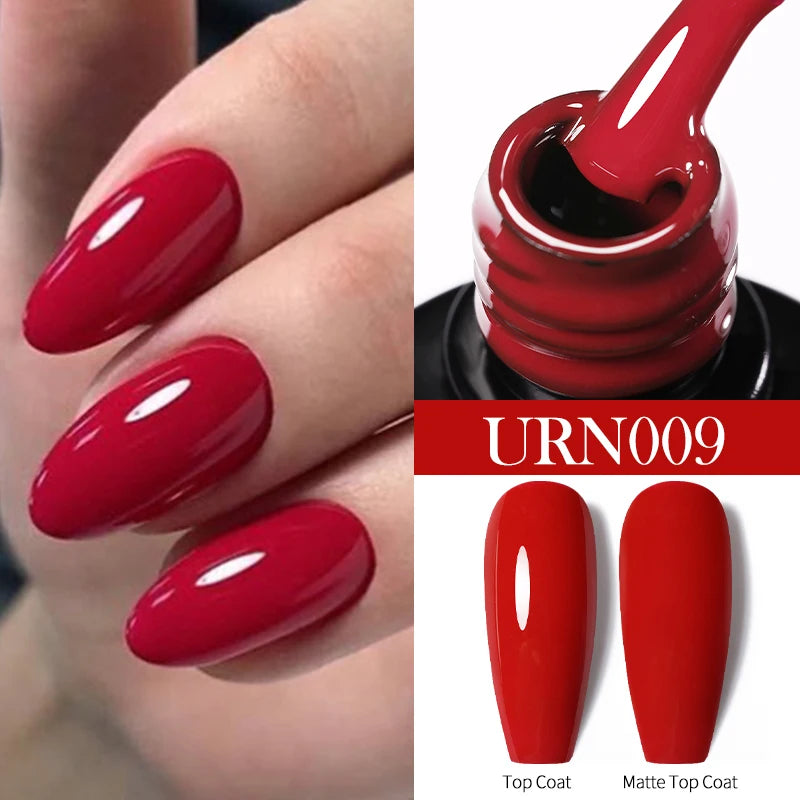 UR SUGAR 1-step Gel Polish 12ML Glitter Nail Spring Summer White Nude Pink Gel Nail Polish 3 IN 1 No Need Base Gel and Top Coat
