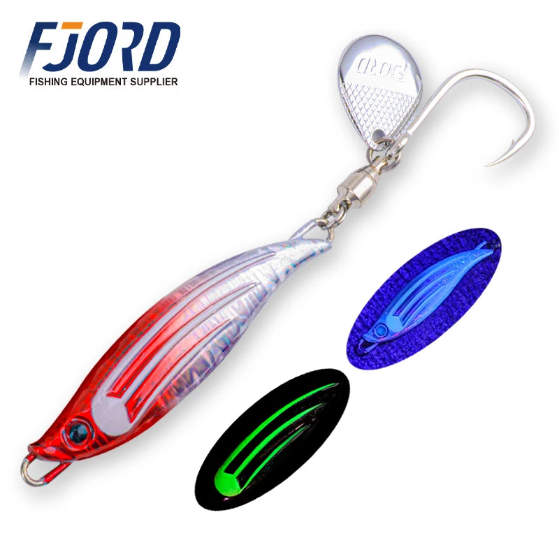 FJORD 40g 60g Metal Fishing Jig Tail Spinner Lure Spinning Sea Spoon Pike Bass New Arrivals 2025 Artificial Baits Fishing Tackle