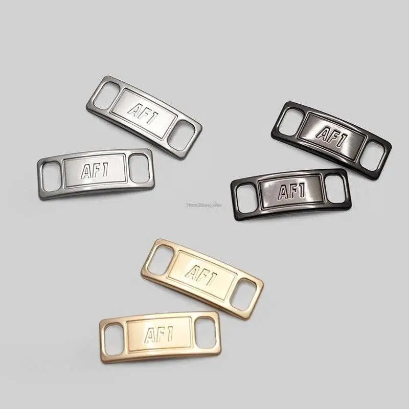 1Pair AF1 Diamond Shoe Charms Fashion Laces Buckle Quality Metal Shoelaces Decorations Chapa Air Force One Shoes Accessories