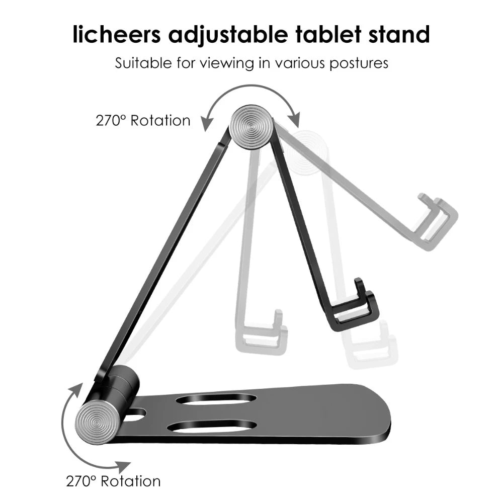 Phone Holder Stand for iPhone Xiaomi Plastic Phone Holder Foldable Mobile Phone Stand Desk