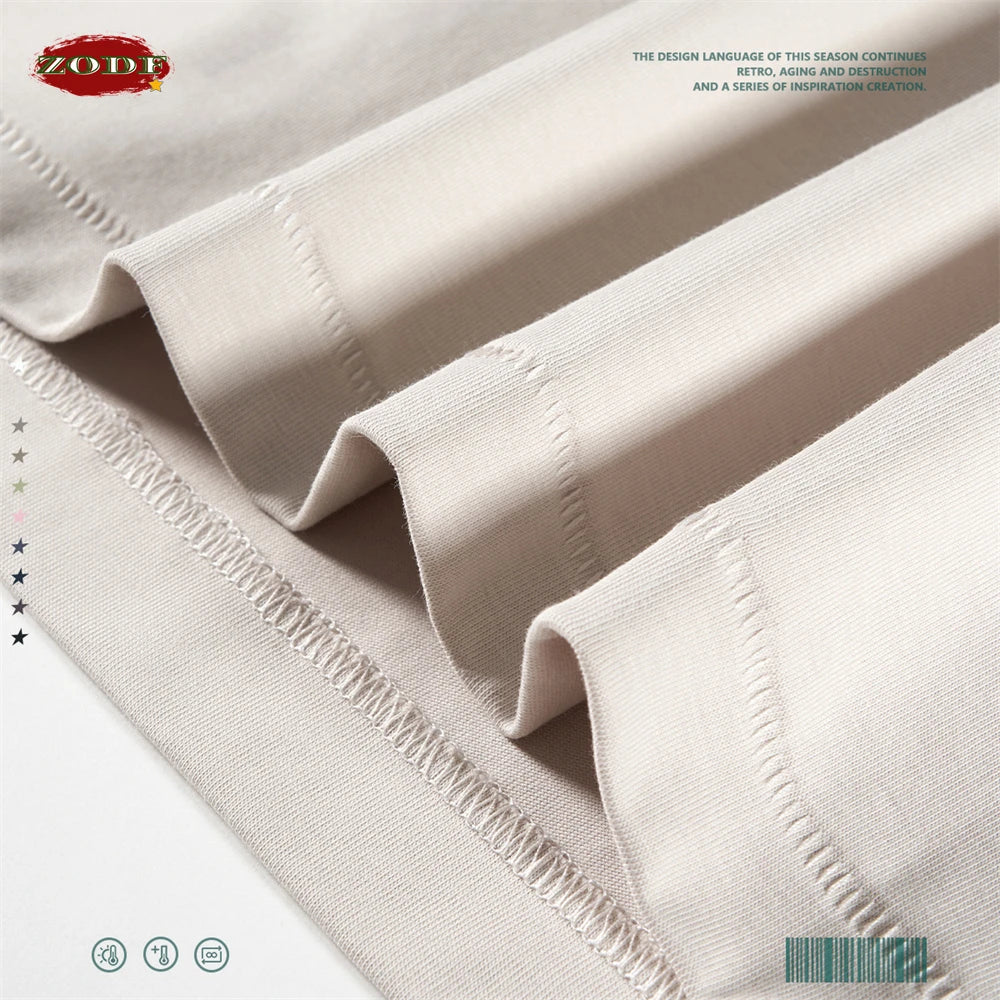 ZODF Trendy 2024 Men Quick Dry 230gsm Tank Tops Unisex Women Summer Breathable Cool Feeling Loose Sleeveless Tees Vest HY0772
