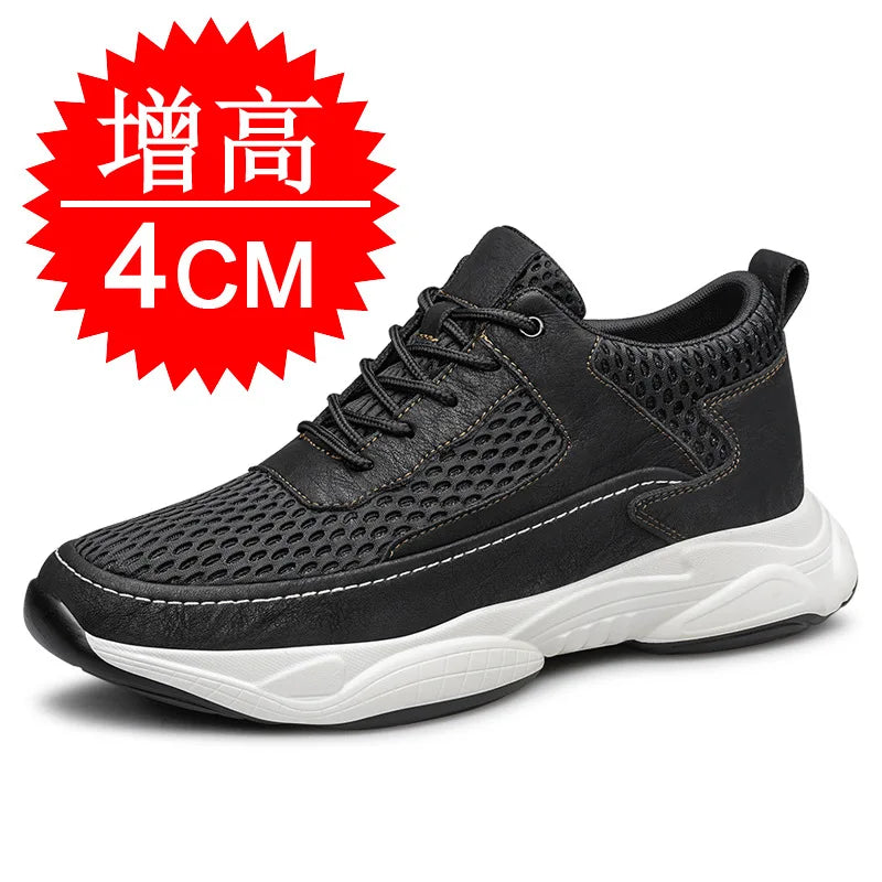 High Man Elevator Shoes Lift Sneakers Men Sports Height Increase Insole 8cm10cm Leisure Fashion Summer Sports Heightening Shoes