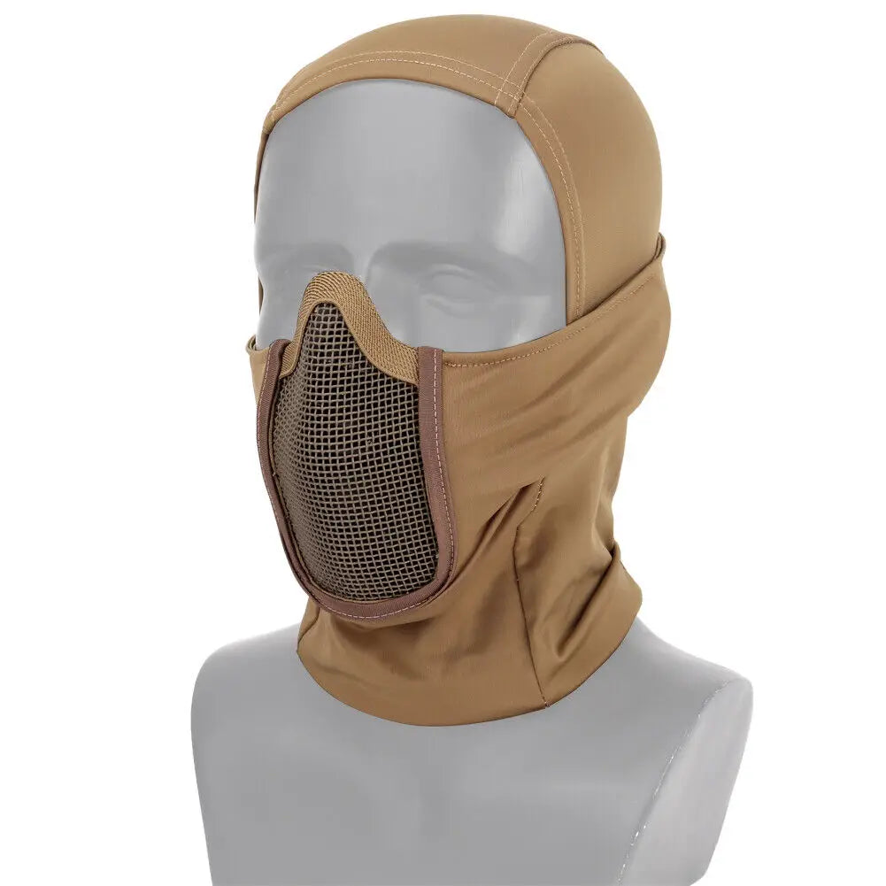 Motorcycle Balaclava Breathable Protection Mask Universal Tactical Headgear CS Hunting Airsoft Wargame Sports Mask