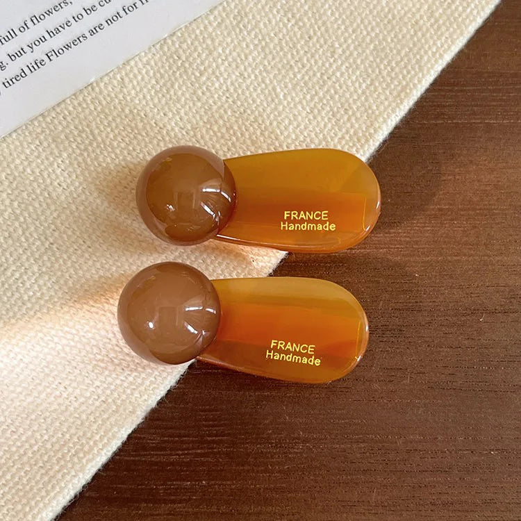 2pcs/set Mini Hair Clips for Women Sweet 3.5cm Bangs Edge Clip Cute Acetate Duckbill Girl New Arrivals Headwear Hair Accessories