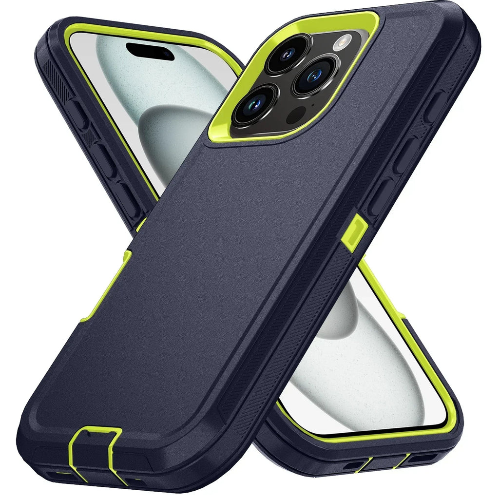 Rugged Ott Armor Shockproof Defender Phone Case for Iphone 17 16 15 14 13 12 11 Pro Max 16E Hard Drop Proof Back Cover Funda