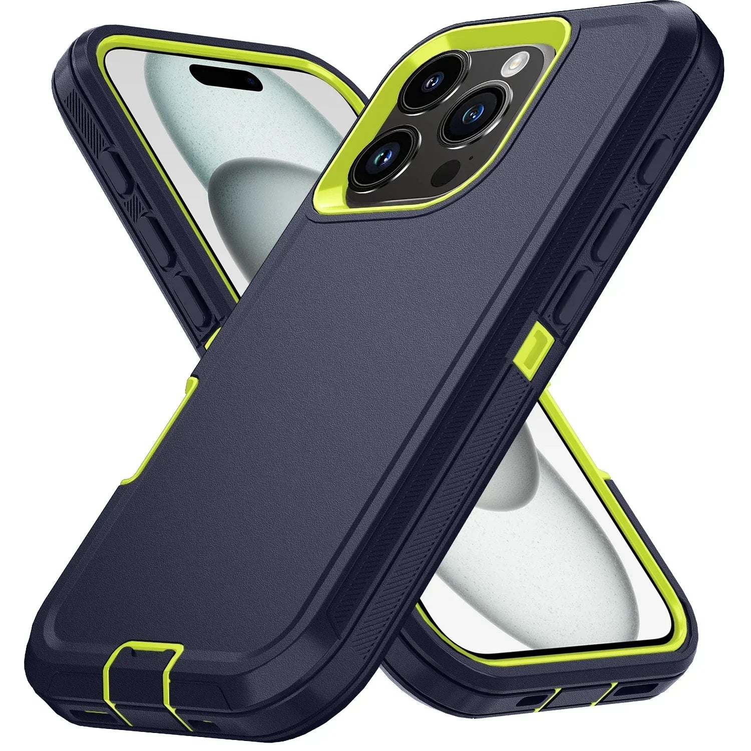 Rugged Ott Armor Shockproof Defender Phone Case for Iphone 17 16 15 14 13 12 11 Pro Max 16E Hard Drop Proof Back Cover Funda