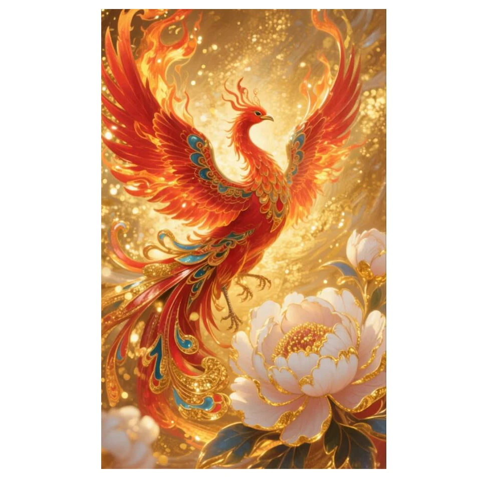 New Arrivals Diamond Painting Animal Full Diy Mosaic Embroidery Phoenix Fantasy Art Gift Set Home Decor Rhinestone Pictures