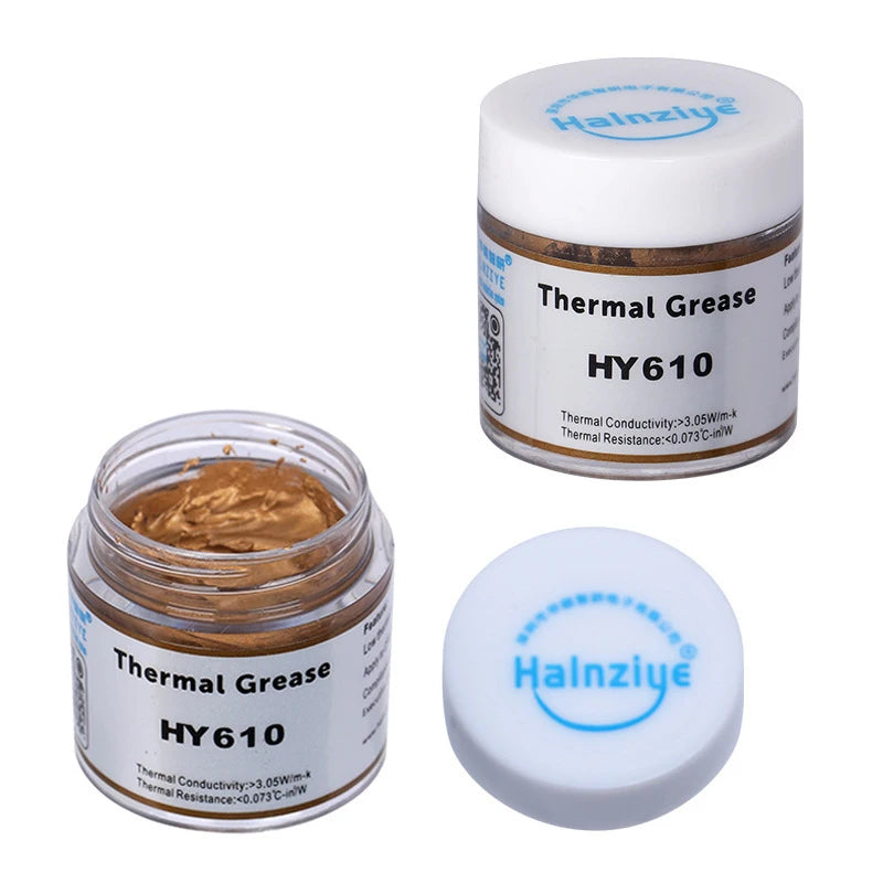 25g HY610 Silicone Thermal Paste Heat Transfer Grease Heat Sink CPU GPU Chipset Notebook PC Cooling Cream 3.05W/m-kv