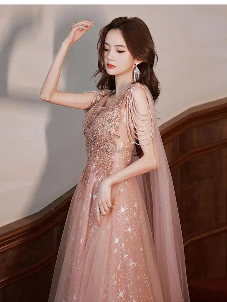 Luxury French Trailing Sequined Bride Wedding Dress Sexy Ball Gown Wedding Evening Party Summer Dress Women Formal vestidos