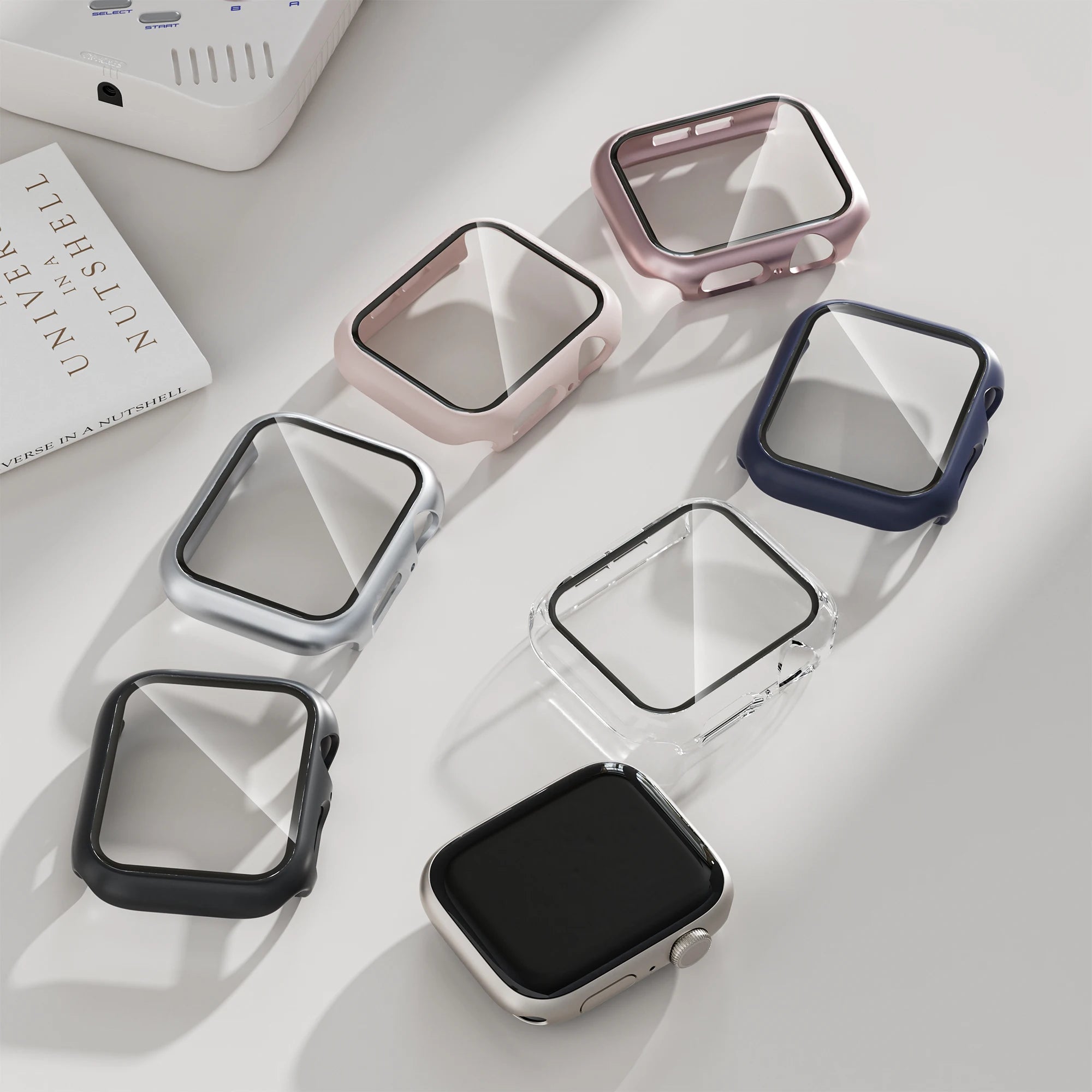 Case For Apple Watch Screen Protector 46mm 42mm Accessories HD Tempered Glass Hard PC Bumper Cover iWatch Series 10 Protective