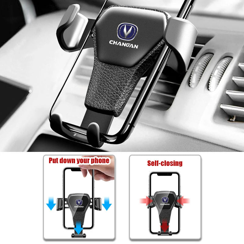 Gravity Auto Phone Holder Car Air Vent Clip Cell Phone Stand Support For Changan X7 UNI-T CS35 CX70 CS85 CS55 CS75 CS15 F70 CS95