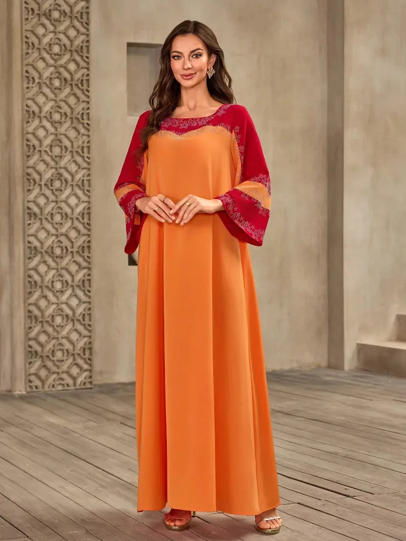 Dubai Luxury Abaya Eid Djellaba Ramadan Women Muslim Dress Turkey Kaftan Kebaya Caftan Marocain Femme Robe Islam Jalabiya Abayas