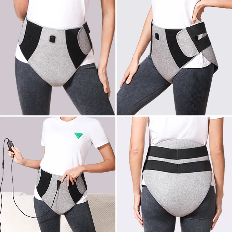 Red Light Heating Menstrual Period Pad  for Women Cramps Massager Heat Therapy Wrap for Abdomen Pain and Cramps Relief