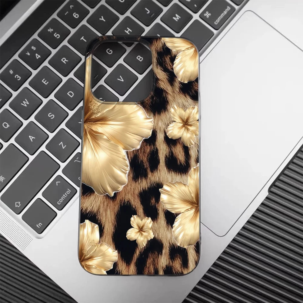 Classic Bouquet Pattern Phone Case For IPhone 17 Air 16 Pro 15 14 13 12 11 Pro Max 15 Plus Soft Cover ﻿