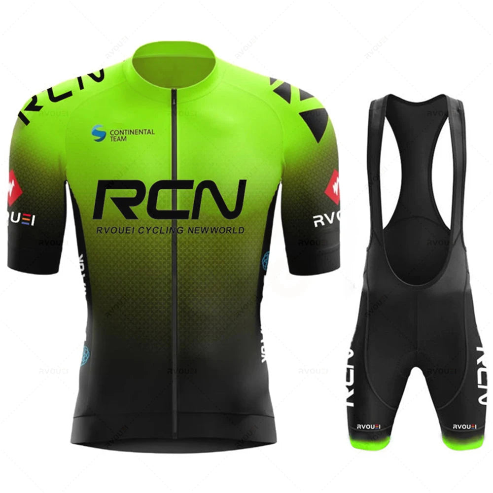 Rcn Cycling jersey Sets 2025 Men's Cycling Clothing Summer Short Sleeve MTB Bike Suit Bicycle Bike Clothes Ropa Ciclismo Hombre