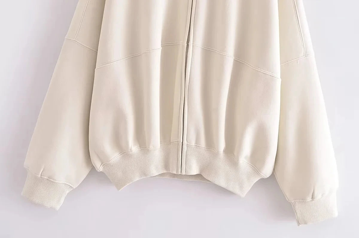 HH Women's Winter Warm Fleece Lined Zipper Jacket Sweatshirt Set Fashionable Stretch High Waist Women's Pants 2-piece Set