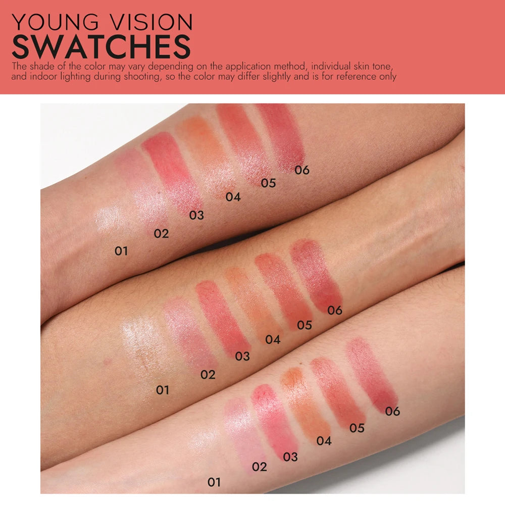 5 Colors Nourishing Light Lipstick Long Lasting Colors Easy to Apply Lip Moisturizing lip balm lip care