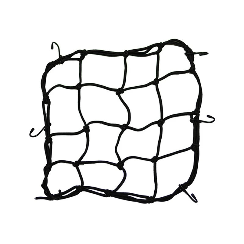New Arrivals Elasticated Bungee Cargo Luggage Package Net with 6 Hooks for Rear Bicycle Bag Basket Bike Cycling Accessory