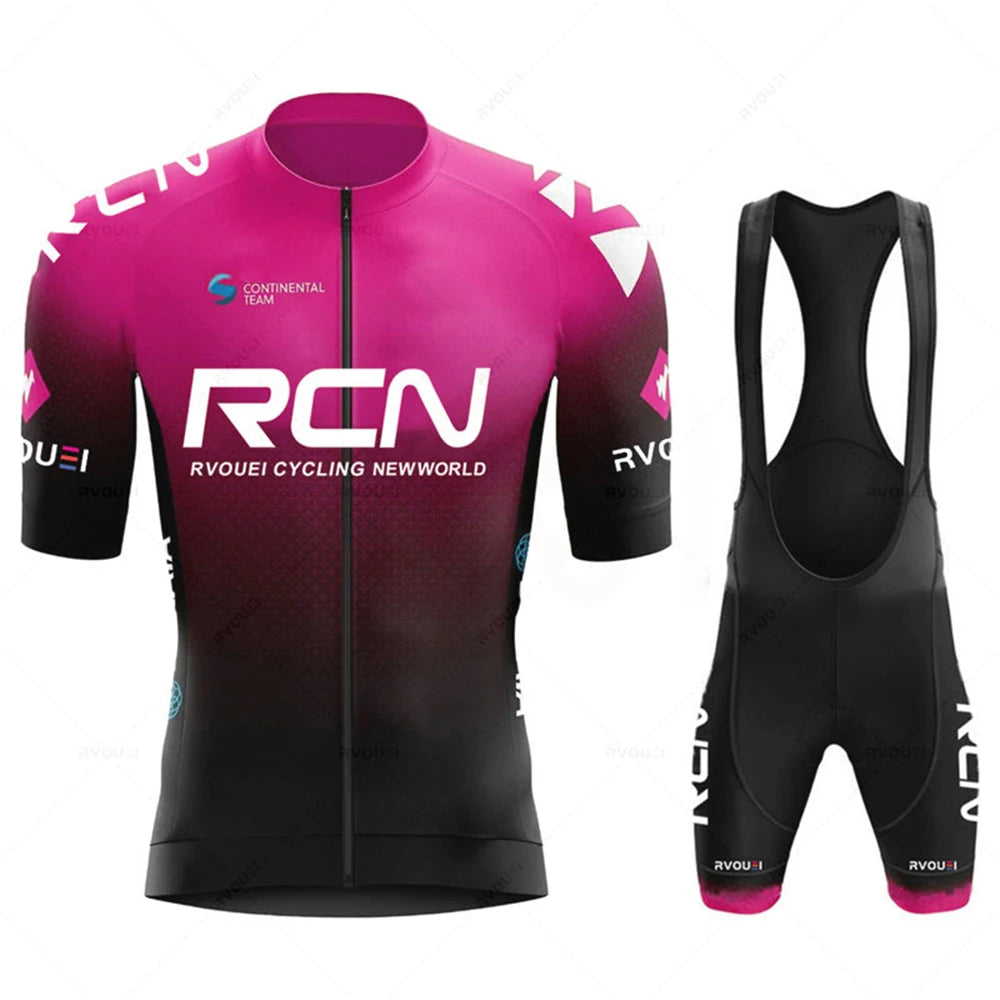 Rcn Cycling jersey Sets 2025 Men's Cycling Clothing Summer Short Sleeve MTB Bike Suit Bicycle Bike Clothes Ropa Ciclismo Hombre