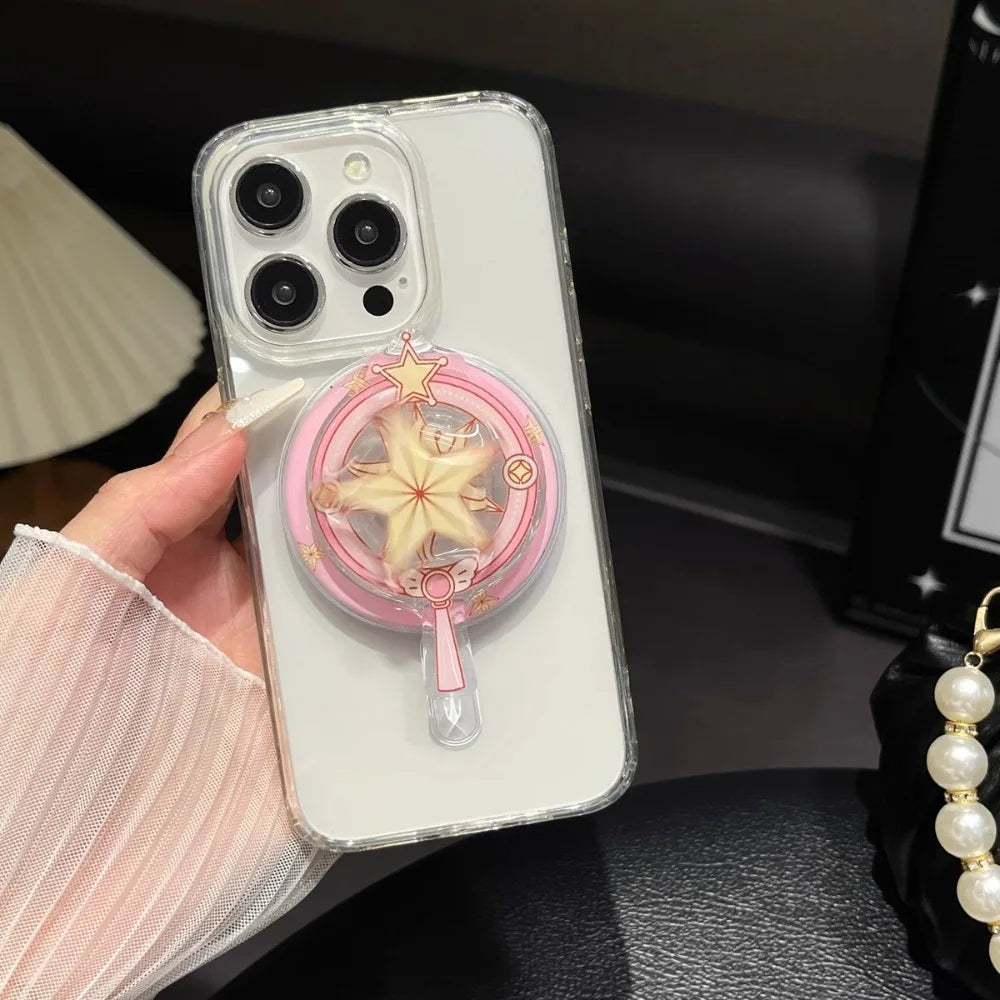 Trendy Style Magic Wand Magnetic Grip Stand Foldable Phone Stand Shell Accessories Universal Tablet  magnetic car phone holder