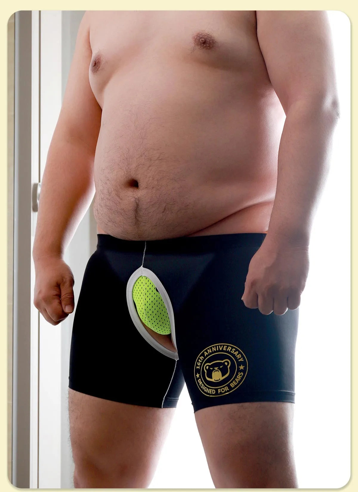 New Arrivals 1 Set 2 Pcs Bear Gay Proud Underwear, 1 Bear Claw Paw Expose Buttocks Crotch Boxer Shorts, 1 Sexy Jocks, M L XL XXL