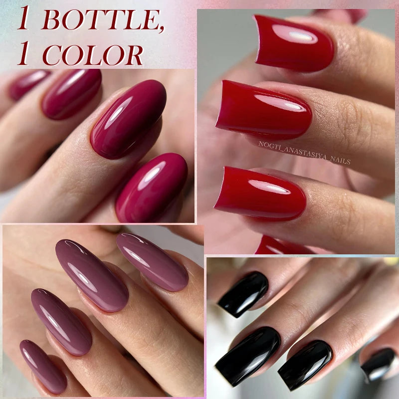 LILYCUTE 7ML طلاء أظافر جل أبيض وأسود، جل أظافر ملون صيفي، جل UV شبه دائم، جل أظافر UV LED قابل للنقع.