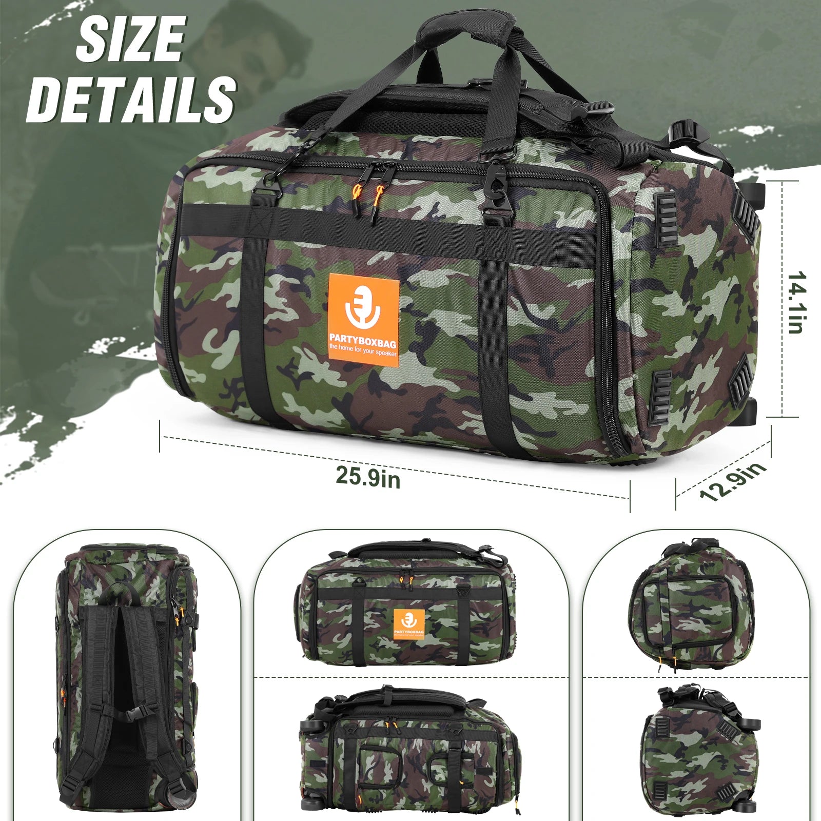 Speaker Carry Backpack For JBL Partybox Stage 320 BT Speaker Carrying Case Shockproof Portable Speaker Carry Tote Bag Backpack