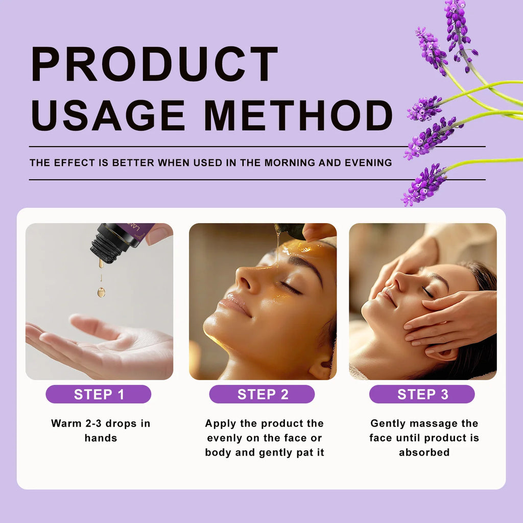 2PCS Lavender & Peppermint Massage Oil, Moisturizing & Softening Body Care for All Skin Types, body relaxation Massage Oil 500ml