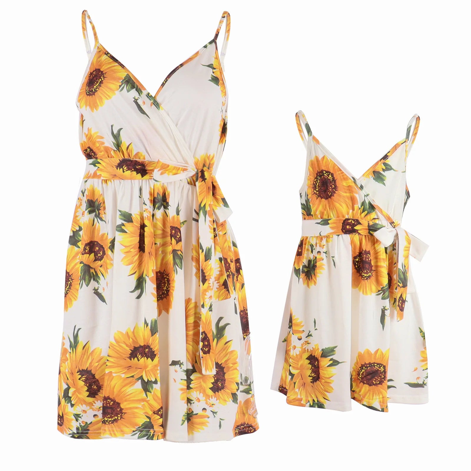 Summer Long Dress Robe Femme Casual Family Matching Outfits Boho Children's Clothing Beach Mother Daughter Dress Vestidos