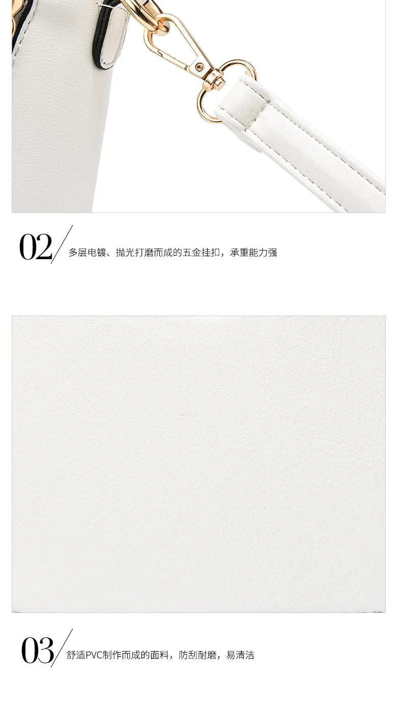 Vento Marea Summer Women Bag Side 2023 New Pu Leather Cute Cat Totes Design Ladies Shoulder Purse & Handbag Sweet White Shoulder