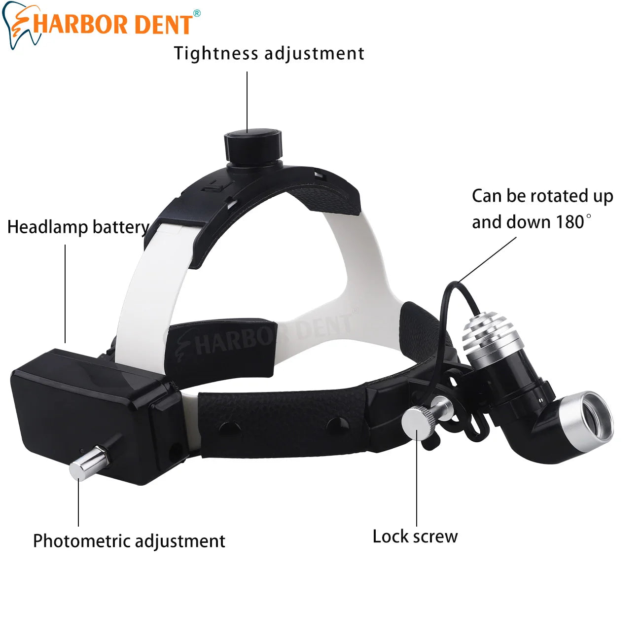 Dental Head-Mounted Headlights 5W LED Adjustable Brightness Surgical Head Light Lamp Dentistry Lab Equipments
