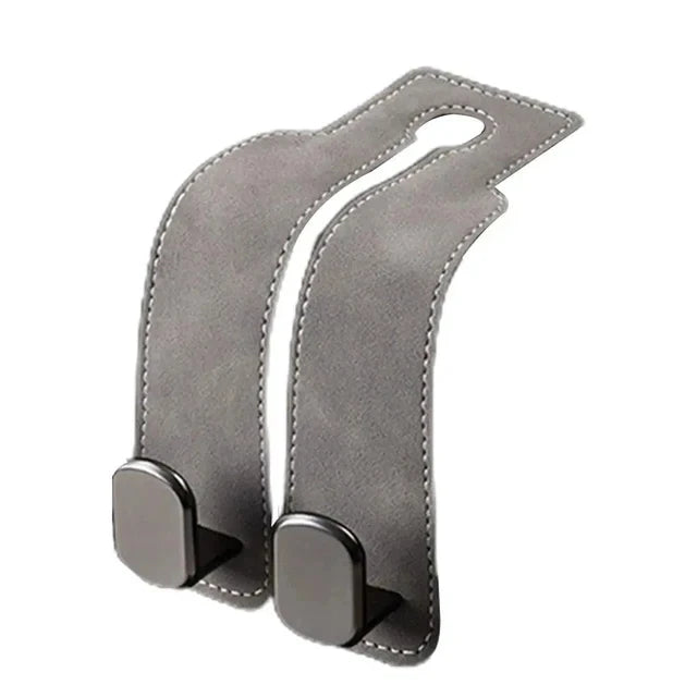 2-in-1 Car Rear Seat Back Hooks – Universal Headrest Hanger Clip with Double Hooks for Storage, Organizing Bags, and Car Interio
