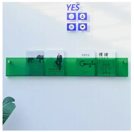 Children's Book Shelves Creative Acrylic Storage Rack Wall Mounted Picture Book Holder Magazine Display Shelf New Arrivals