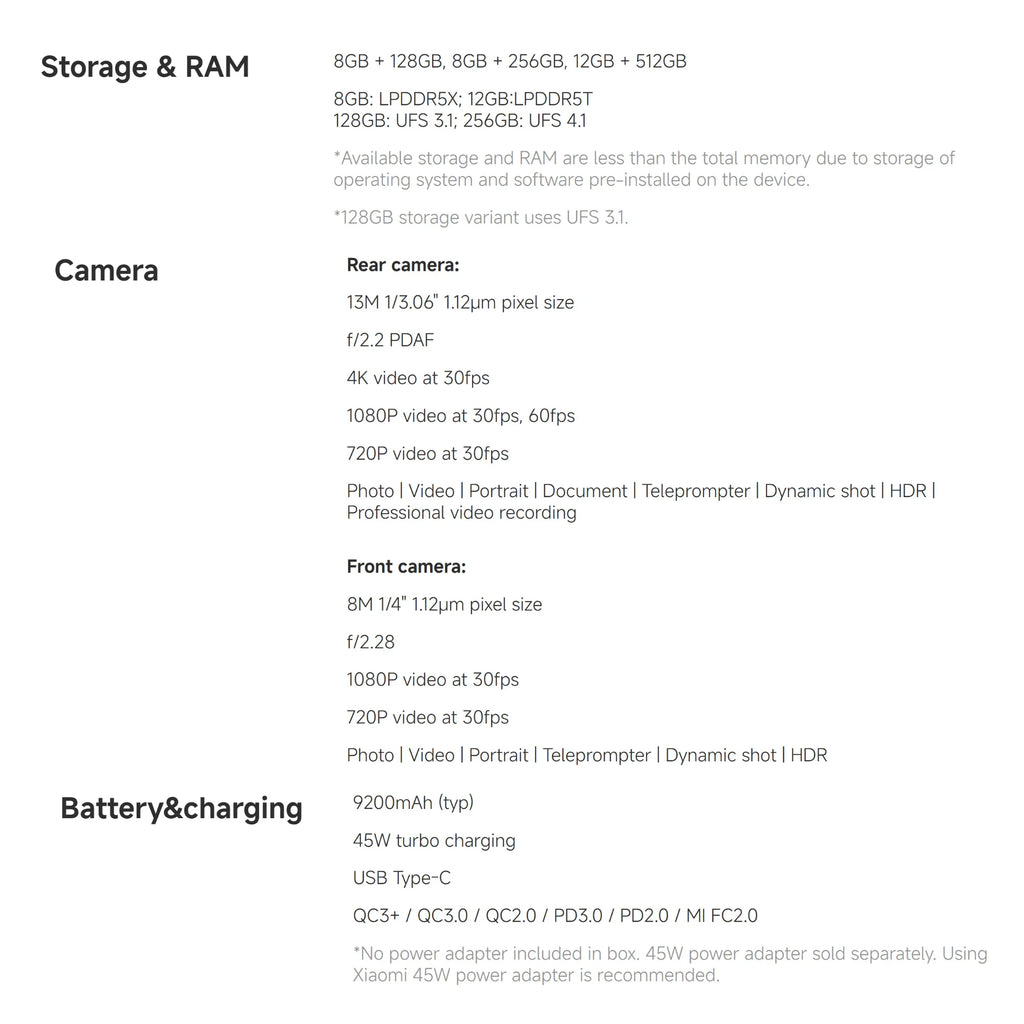Xiaomi Pad 8 8+128GB WIFI 7 Global Version Snapdragon® 8s Gen 4 Mobile Platform 11.2" 3.2K 144Hz Display 9200mAh 45W Face Unlock