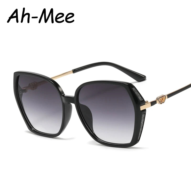 Fashion Large Frame Square Sunglasses Women Trendy Style Sun Glasses For Lady Shades Gradient Oculos UV400 Streetwear Eyewear