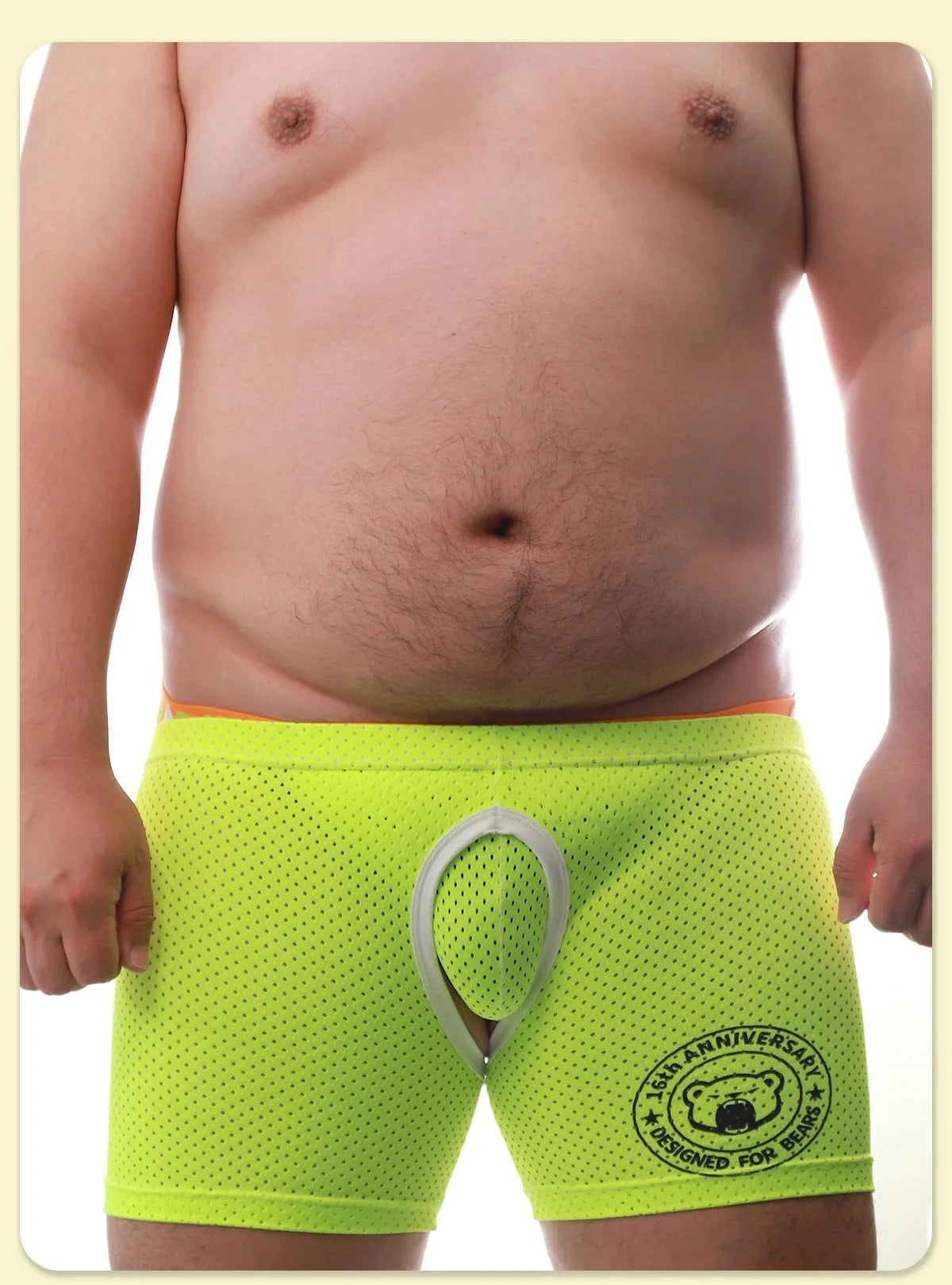 New Arrivals 1 Set 2 Pcs Bear Gay Proud Underwear, 1 Bear Claw Paw Expose Buttocks Crotch Boxer Shorts, 1 Sexy Jocks, M L XL XXL